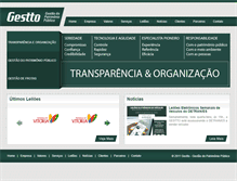Tablet Screenshot of gestto.com.br